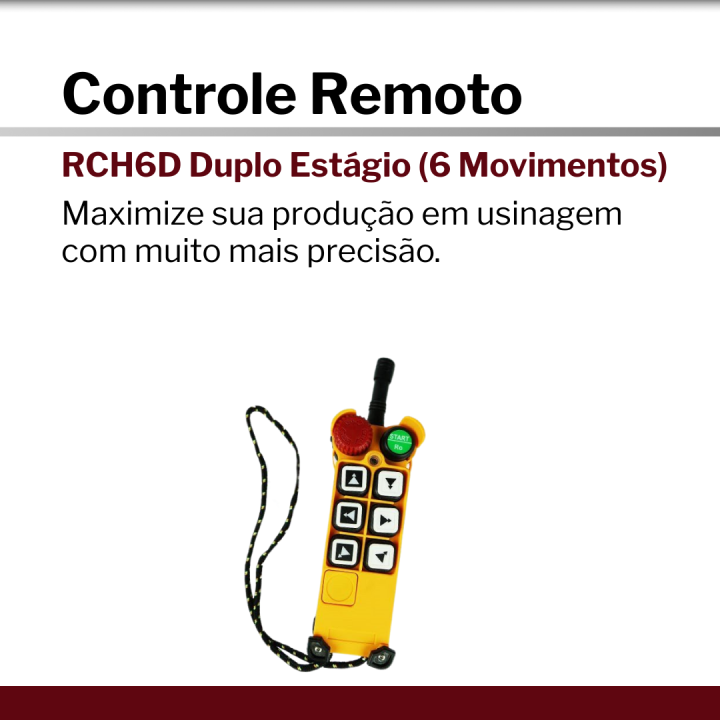 Controle Remoto | RCH6D Hovam Duplo Estágio (6 Movimentos)