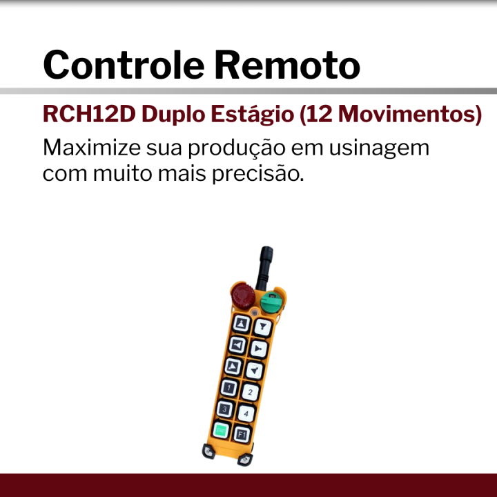 Controle Remoto | RCH12D Hovam Duplo Estágio (12 Movimentos)