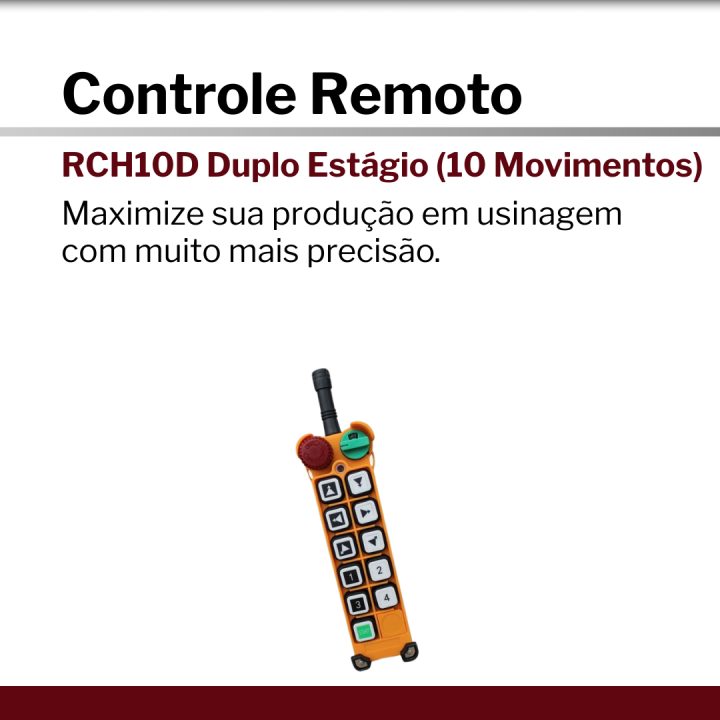 Controle Remoto | RCH10D Hovam Duplo Estágio (10 Movimentos)